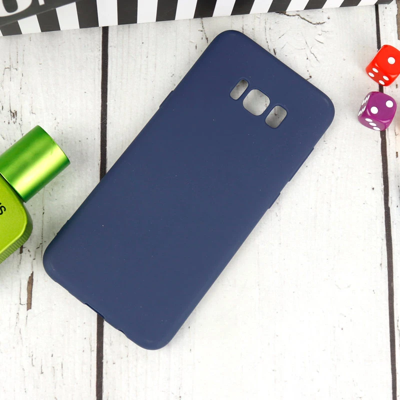 قاب رنگی ژله ای TOTU سامسونگ Galaxy S8 Plus سرمه ای