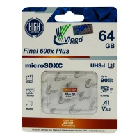 رم میکرو 64 گیگ ویکومن Vicco Man Final 600x Plus U3 V30 A1 90MB/s