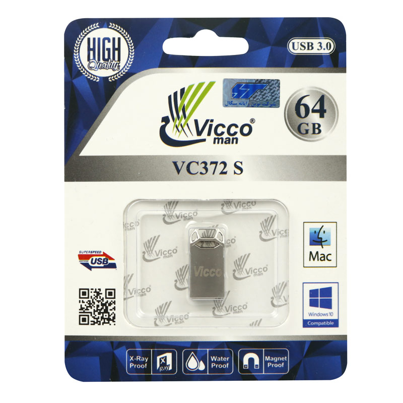 فلش 64 گیگ ویکومن ViccoMan VC372 USB 3.0