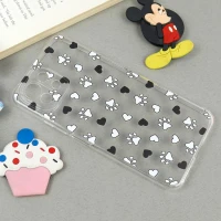 قاب ژله ای شفاف طرحدار ردپا Xiaomi Mi 11 Lite