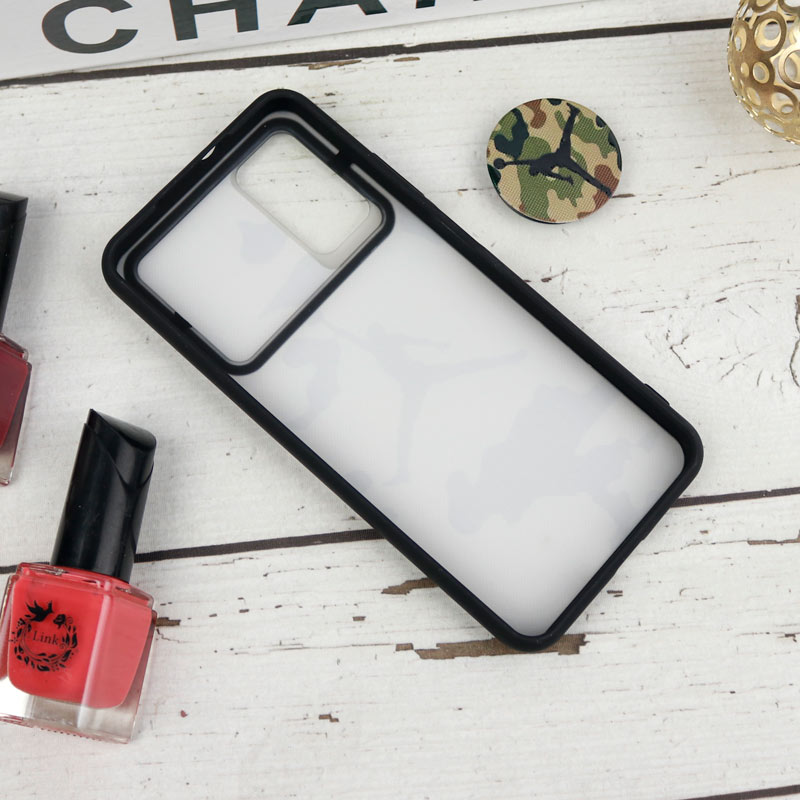 قاب طرحدار محافظ لنزدار کشویی + پاپ سوکت طرح ارتشی شیائومی Poco M3 سری B