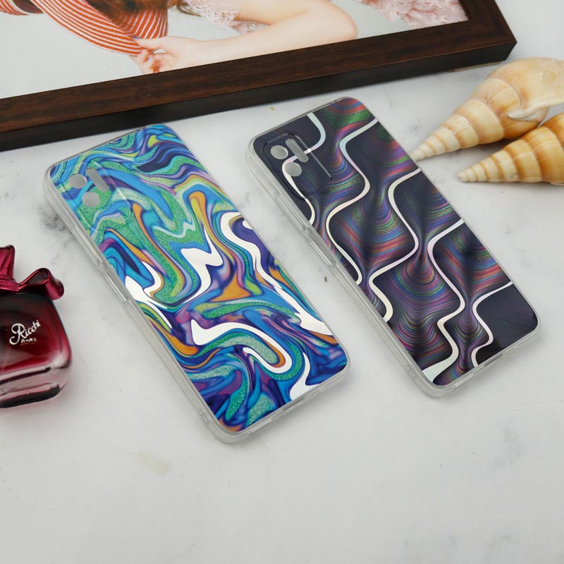 قاب محافظ لنزدار هولوگرامی اکلیلی Xiaomi Poco M3 Pro