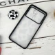 قاب طرحدار محافظ لنزدار کشویی + پاپ سوکت طرح سیاه و سفید شیائومی Redmi 9 سری B