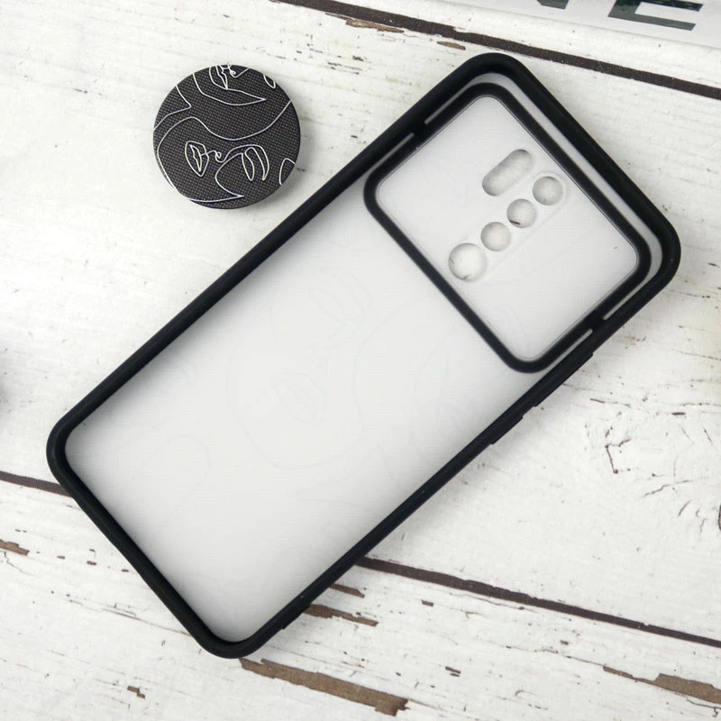 قاب طرحدار محافظ لنزدار کشویی + پاپ سوکت طرح چهره شیائومی Redmi 9 سری B