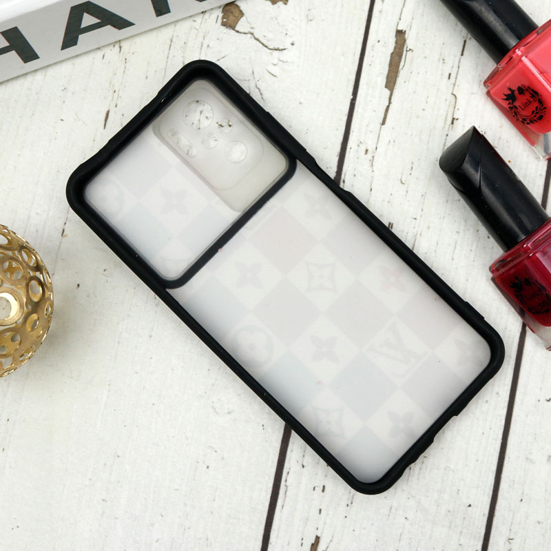 قاب طرحدار محافظ لنزدار کشویی LV رنگی شیائومی Redmi Note 10 سری B
