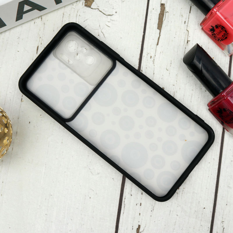 قاب طرحدار محافظ لنزدار کشویی + پاپ سوکت طرح چشم و نظر شیائومی Redmi Note 10 سری B
