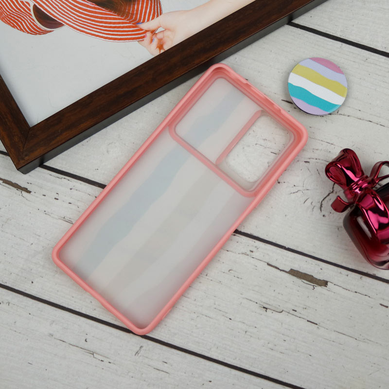 قاب طرحدار محافظ لنزدار کشویی + پاپ سوکت طرح رنگین کمان شیائومی Redmi Note 10 Pro سری B
