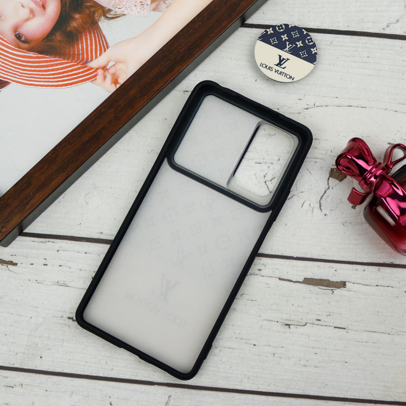 قاب طرحدار محافظ لنزدار کشویی + پاپ سوکت طرح LV شیائومی Redmi Note 10 Pro سری B