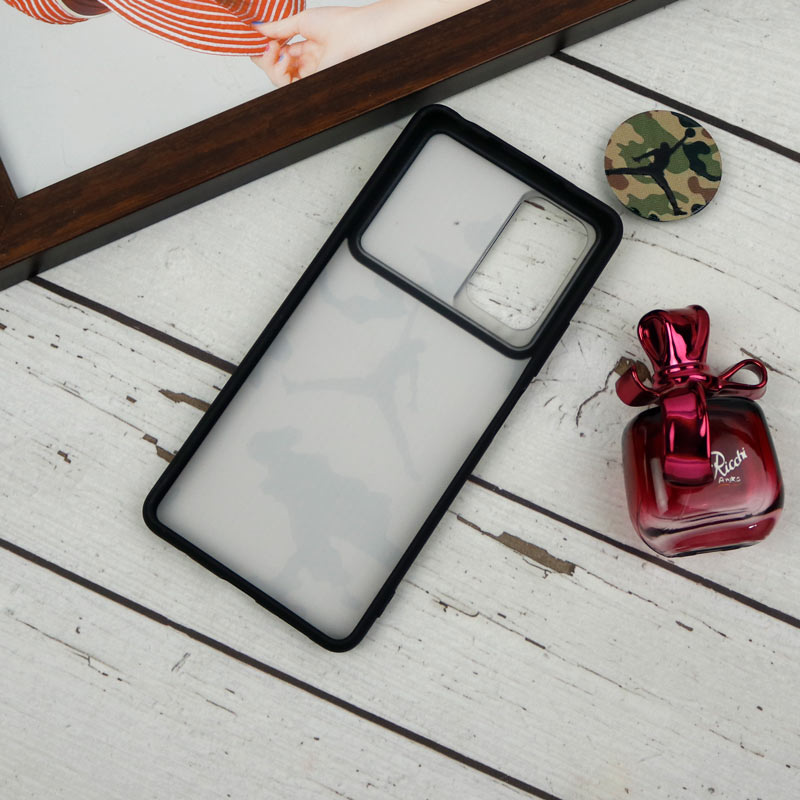 قاب طرحدار محافظ لنزدار کشویی + پاپ سوکت طرح ارتشی شیائومی Redmi Note 10 Pro سری B
