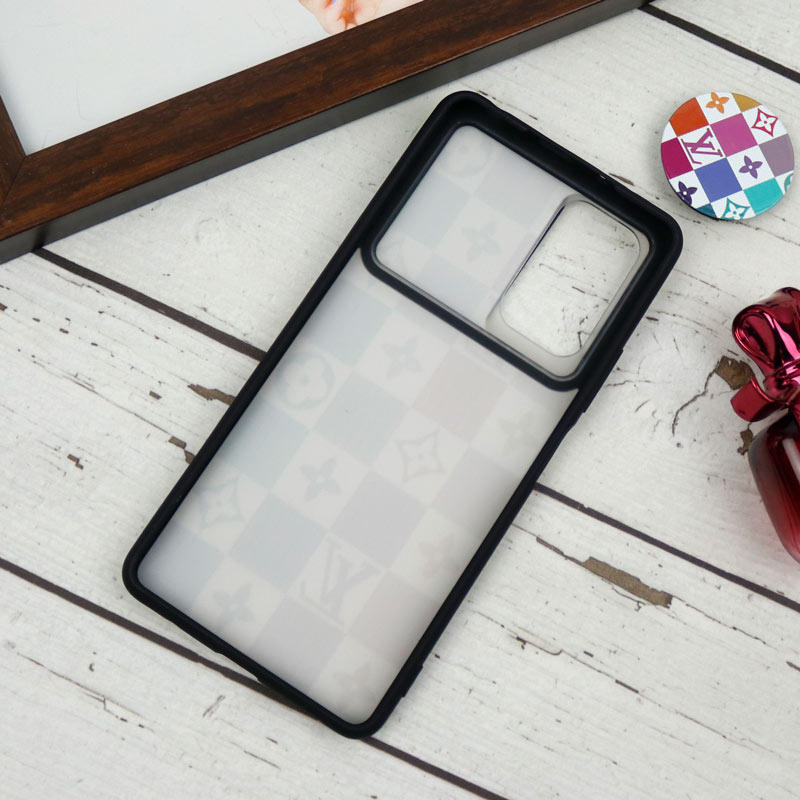 قاب طرحدار محافظ لنزدار کشویی + پاپ سوکت طرح رنگی LV شیائومی Redmi Note 10 Pro سری B