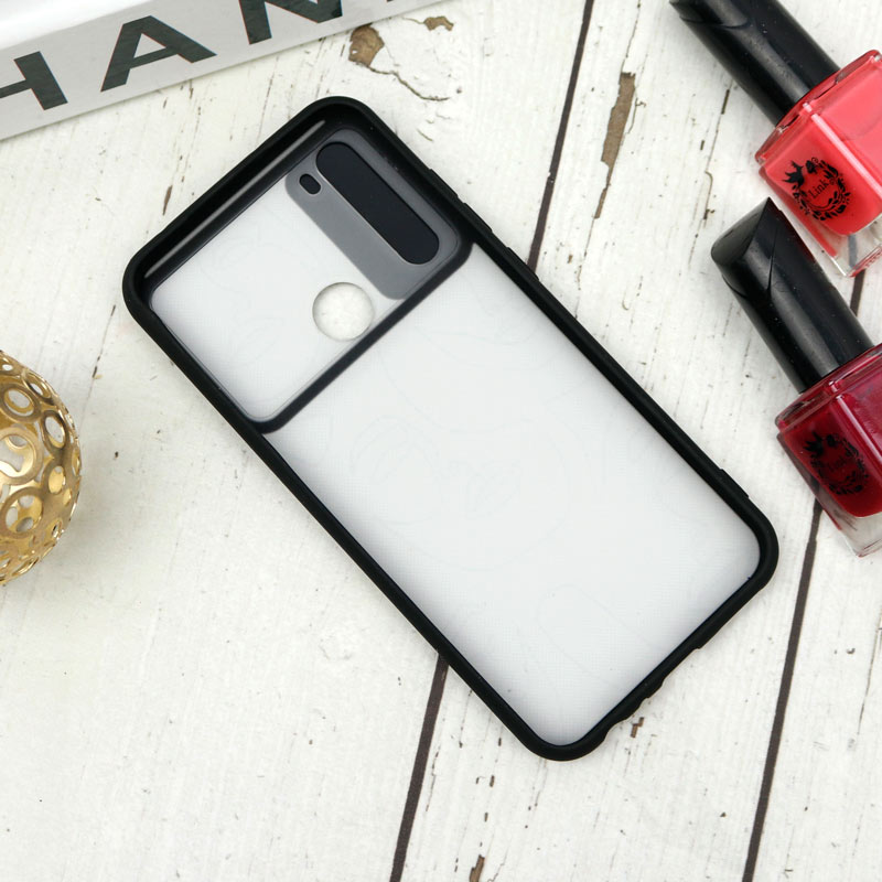 قاب طرحدار محافظ لنزدار کشویی + پاپ سوکت طرح چهره شیائومی Redmi Note 8 سری B
