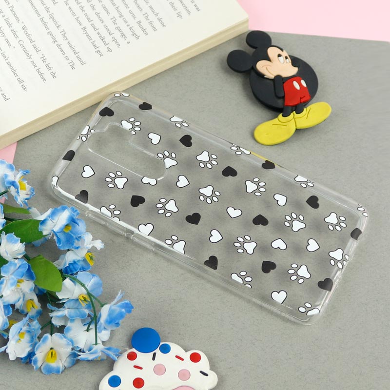 قاب ژله ای شفاف طرحدار ردپا Xiaomi Redmi Note 8 Pro