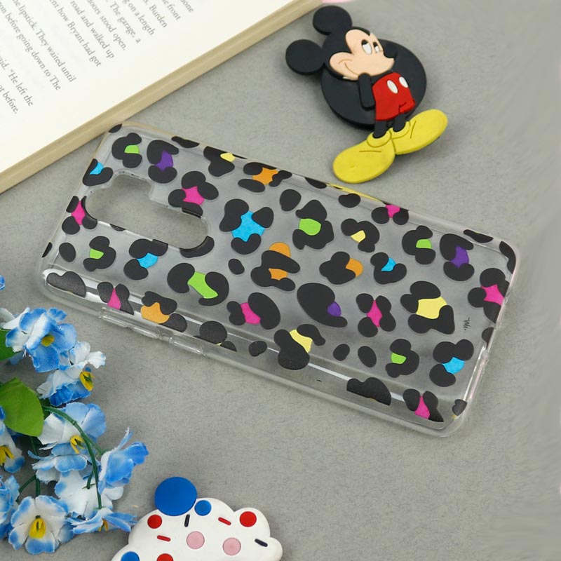 قاب ژله ای شفاف طرحدار پلنگی Xiaomi Redmi Note 8 Pro