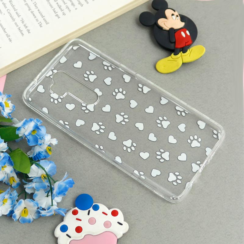 قاب ژله ای شفاف طرحدار ردپا Xiaomi Redmi Note 8 Pro