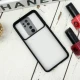 قاب طرحدار محافظ لنزدار کشویی + پاپ سوکت طرح قلب سفید شیائومی Redmi Note 8 Pro سری B