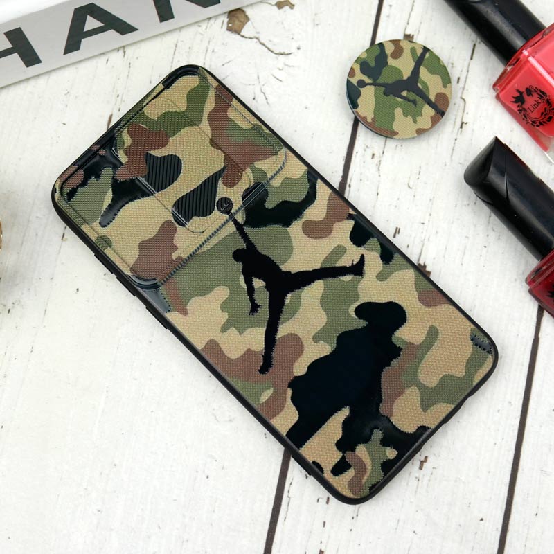 قاب طرحدار محافظ لنزدار کشویی + پاپ سوکت طرح ارتشی شیائومی Redmi Note 8 Pro سری B