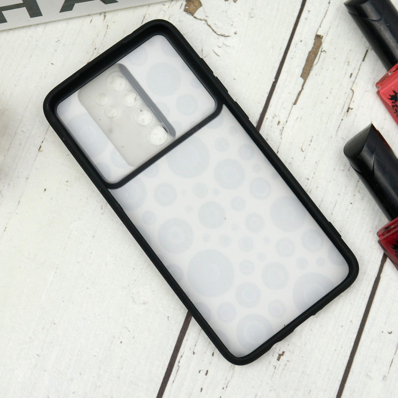 قاب طرحدار محافظ لنزدار کشویی + پاپ سوکت طرح چشم و نظر شیائومی Redmi Note 8 Pro سری B