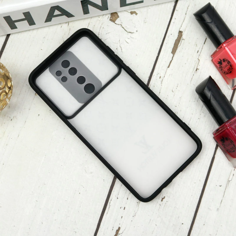 قاب طرحدار محافظ لنزدار کشویی + پاپ سوکت طرح LV شیائومی Redmi Note 8 Pro سری B