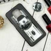 قاب طرحدار محافظ لنزدار کشویی + پاپ سوکت طرح دلار شیائومی Redmi Note 9s / Note 9 Pro سری B