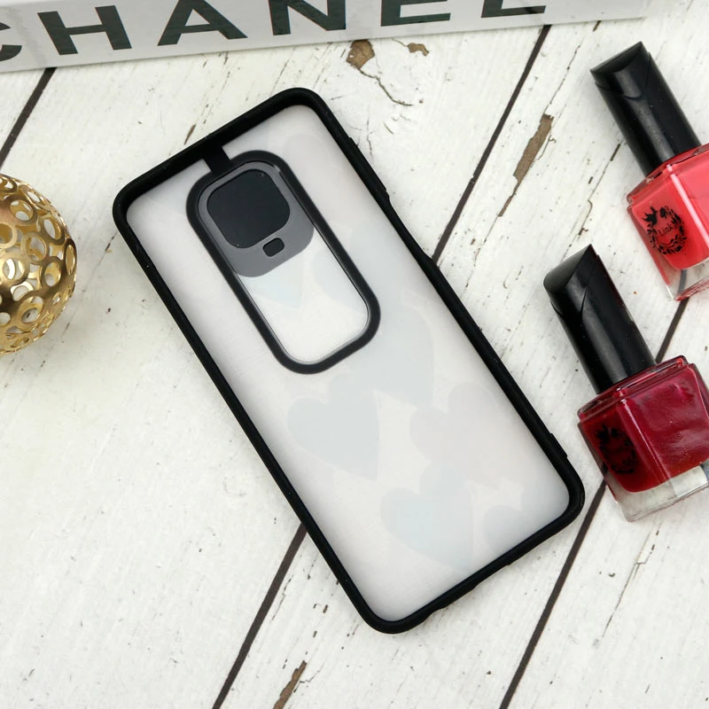 قاب طرحدار محافظ لنزدار کشویی + پاپ سوکت طرح قلبی شیائومی Redmi Note 9s / Note 9 Pro سری B