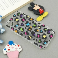 قاب ژله ای شفاف طرحدار پلنگی iPhone 13