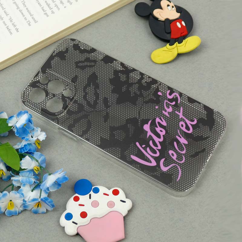 قاب ژله ای شفاف طرحدار ویکتوریا iPhone 12 Pro Max