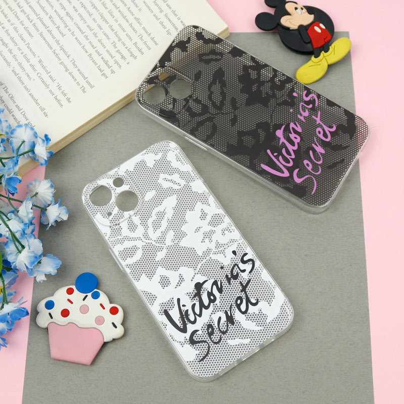 قاب ژله ای شفاف طرحدار ویکتوریا iPhone 13