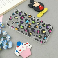 قاب ژله ای شفاف طرحدار پلنگی iPhone 13 Pro