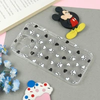 قاب ژله ای شفاف طرحدار ردپا iPhone 13 Pro