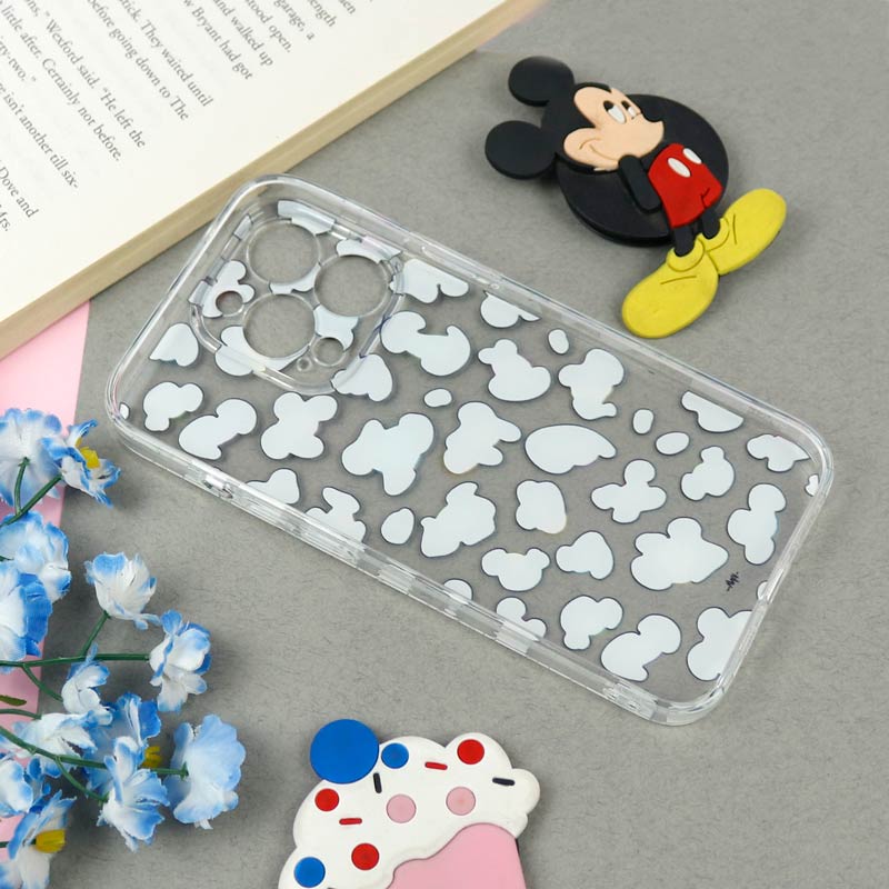 قاب ژله ای شفاف طرحدار پلنگی iPhone 13 Pro