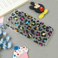قاب ژله ای شفاف طرحدار پلنگی iPhone 13 Pro Max