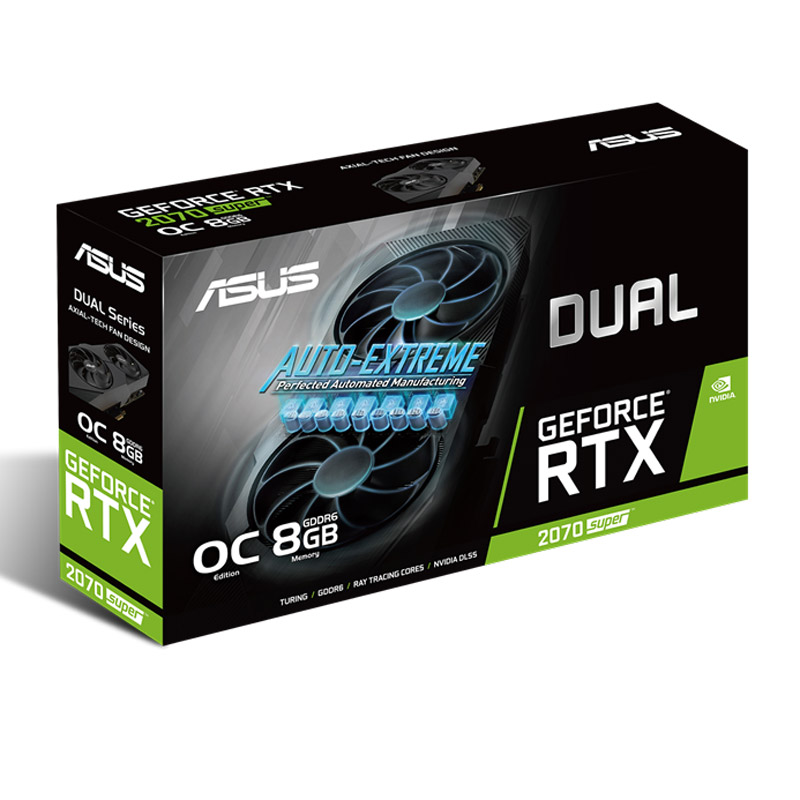 کارت گرافیک ASUS Dual GeForce RTX 2070 Super&nbsp;OC 8GB Evo GDDR6 256Bit