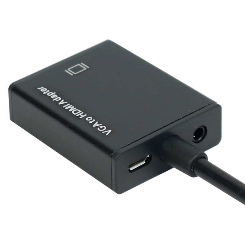 تبدیل Adapter 5138 VGA To HDMI + کابل صدا و کابل Micro USB