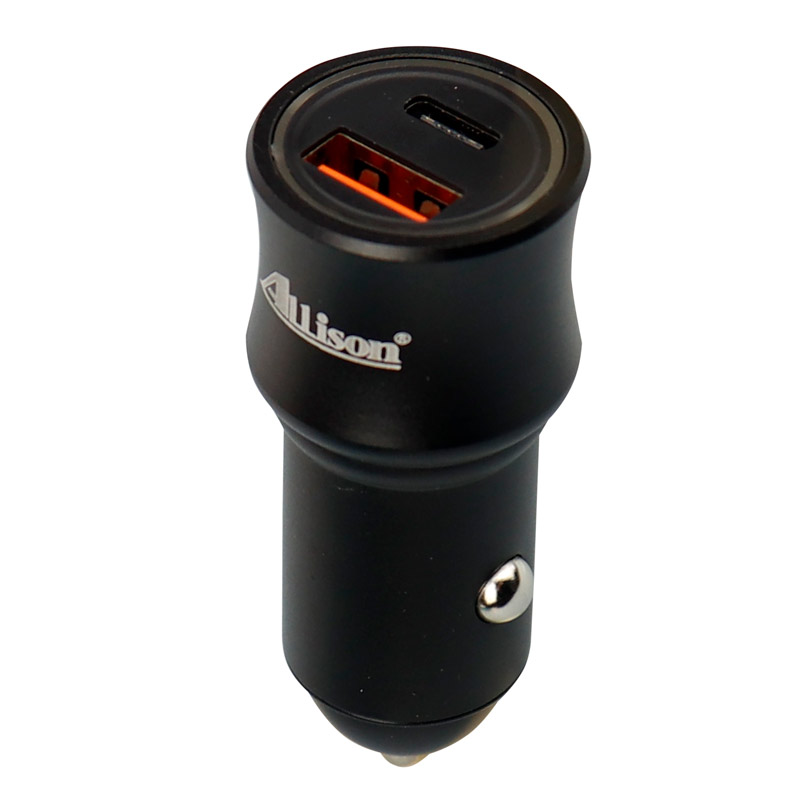 شارژر فندکی فست شارژ Allison ALS-A709 QC3.0 3A PD 36W