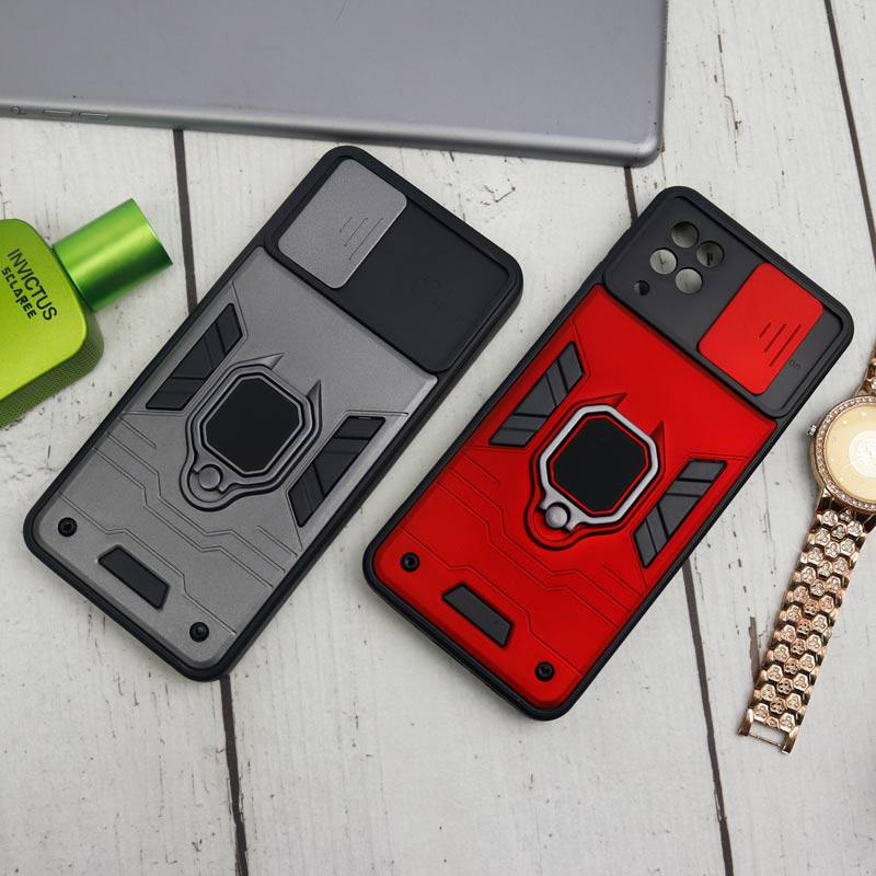 قاب ضد ضربه محافظ لنزدار کشویی هولدر دار بتمن Samsung Galaxy A12 سری B