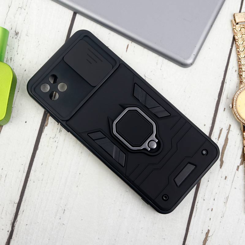 قاب ضد ضربه محافظ لنزدار کشویی هولدر دار طرح اصلی بتمن Samsung Galaxy A22 5G سری B