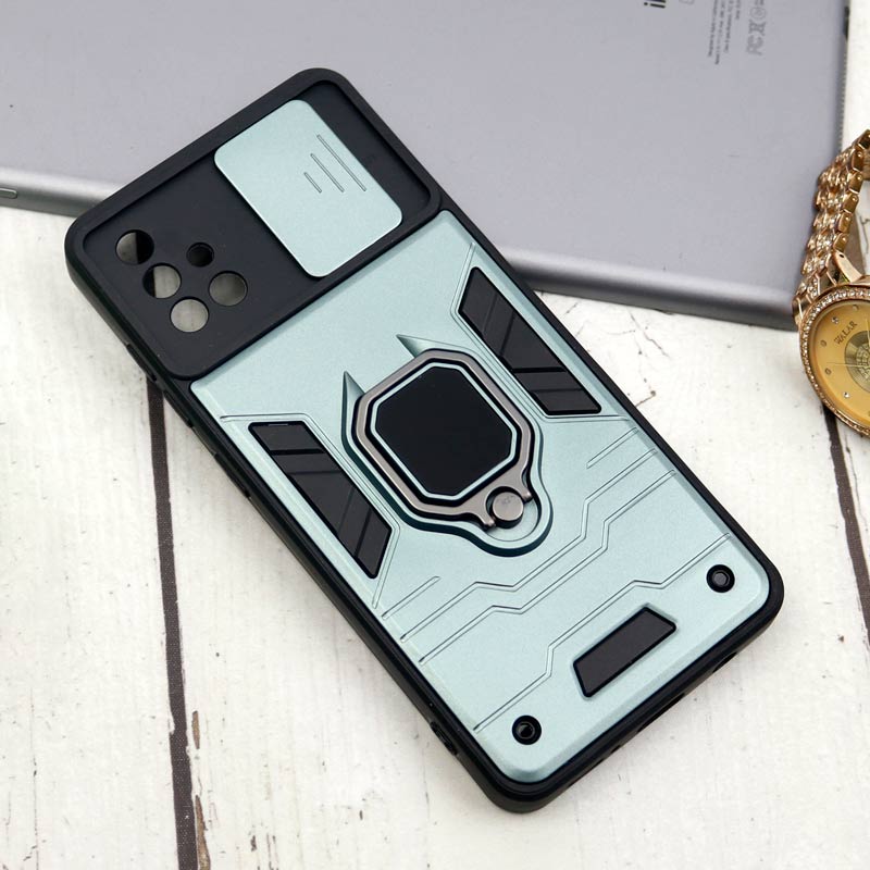 قاب ضد ضربه محافظ لنزدار کشویی هولدر دار طرح اصلی بتمن Samsung Galaxy A51 سری B