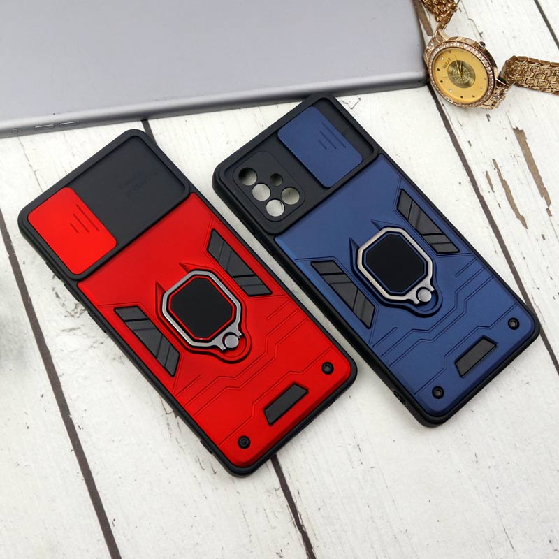 قاب ضد ضربه محافظ لنزدار کشویی هولدر دار طرح اصلی بتمن Samsung Galaxy A71 سری B