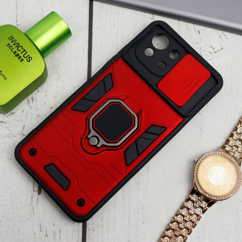 قاب ضد ضربه محافظ لنزدار کشویی هولدر دار طرح اصلی بتمن Xiaomi Mi 11 Lite سری B