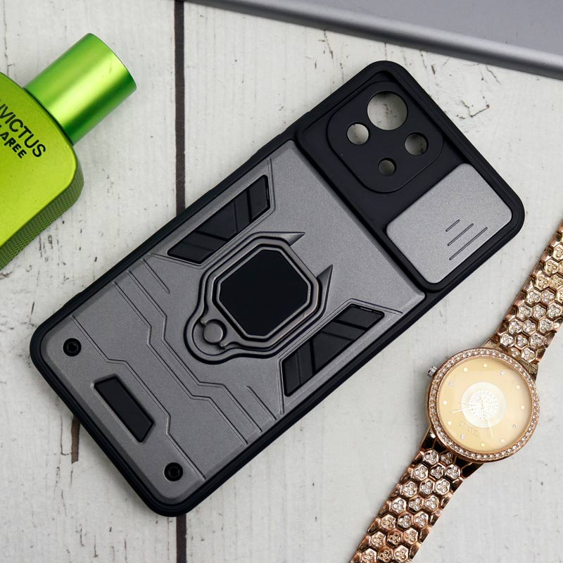 قاب ضد ضربه محافظ لنزدار کشویی هولدر دار طرح اصلی بتمن Xiaomi Mi 11 Lite سری B