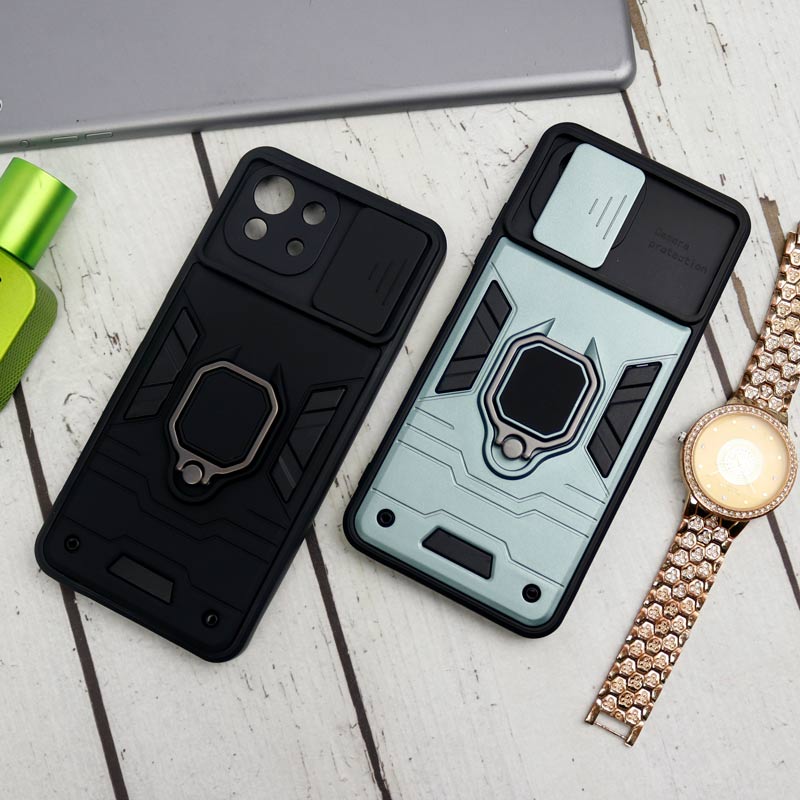 قاب ضد ضربه محافظ لنزدار کشویی هولدر دار طرح اصلی بتمن Xiaomi Mi 11 Lite سری B