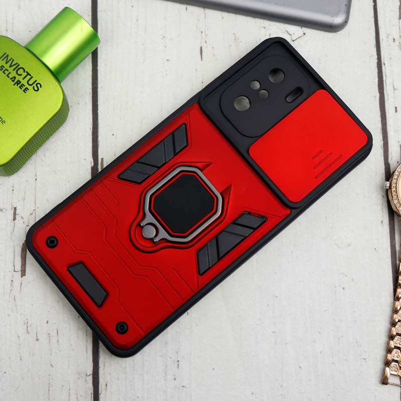 قاب ضد ضربه محافظ لنزدار کشویی هولدر دار طرح اصلی بتمن Xiaomi Poco F3 سری B