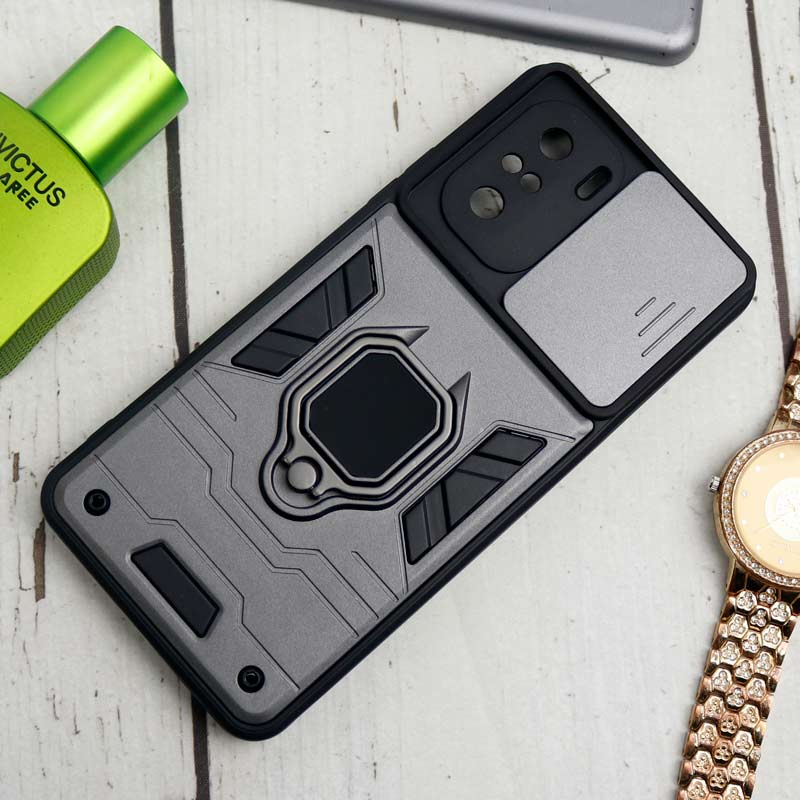 قاب ضد ضربه محافظ لنزدار کشویی هولدر دار طرح اصلی بتمن Xiaomi Poco F3 سری B