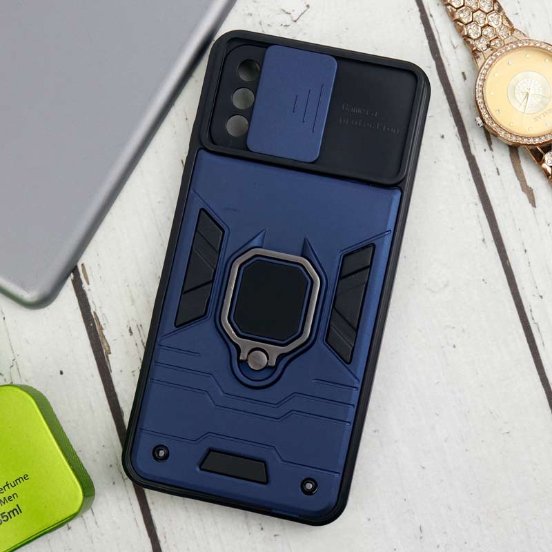 قاب ضد ضربه محافظ لنزدار کشویی هولدر دار طرح اصلی بتمن Xiaomi Poco M3 سری B