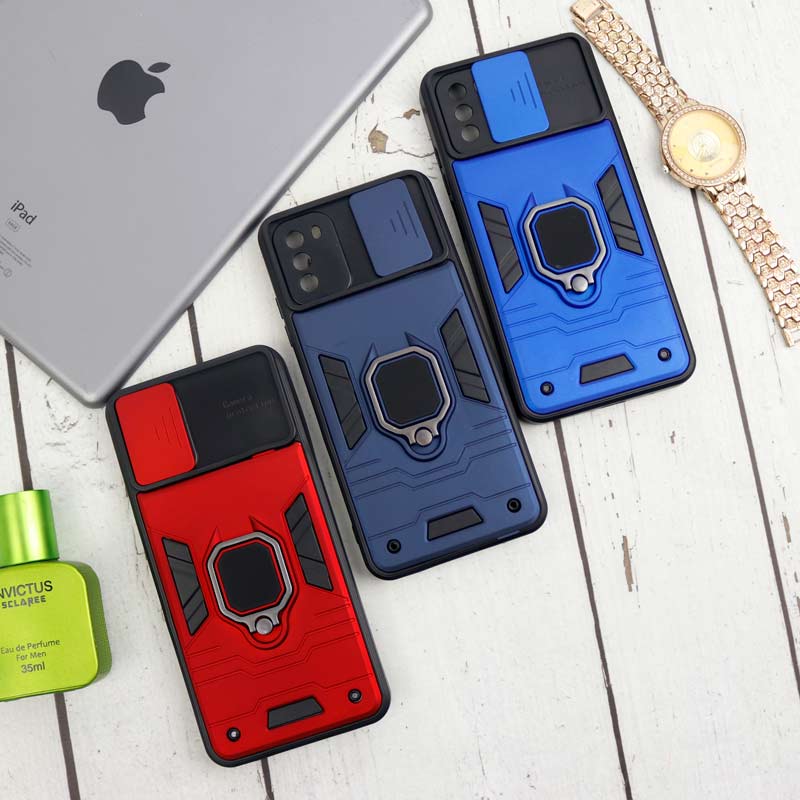 قاب ضد ضربه محافظ لنزدار کشویی هولدر دار طرح اصلی بتمن Xiaomi Poco M3 سری B