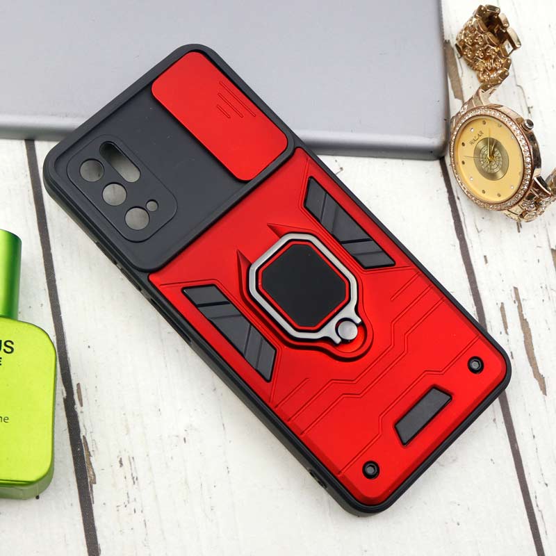 قاب ضد ضربه محافظ لنزدار کشویی هولدر دار طرح اصلی بتمن Xiaomi Poco M3 Pro سری B
