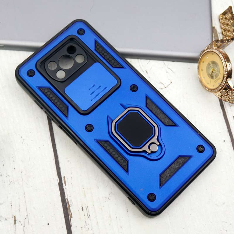 قاب ضد ضربه محافظ لنزدار کشویی هولدر دار طرح اصلی بتمن Xiaomi Poco X3 سری B