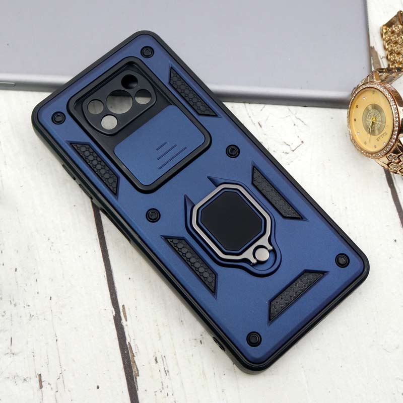 قاب ضد ضربه محافظ لنزدار کشویی هولدر دار طرح اصلی بتمن Xiaomi Poco X3 سری B
