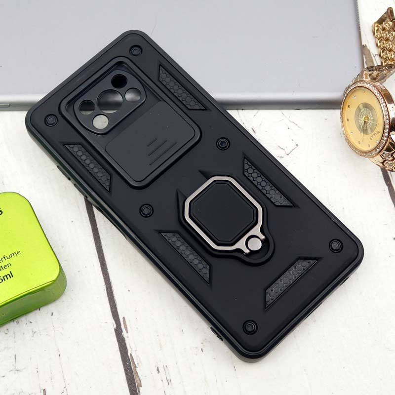 قاب ضد ضربه محافظ لنزدار کشویی هولدر دار طرح اصلی بتمن Xiaomi Poco X3 سری B