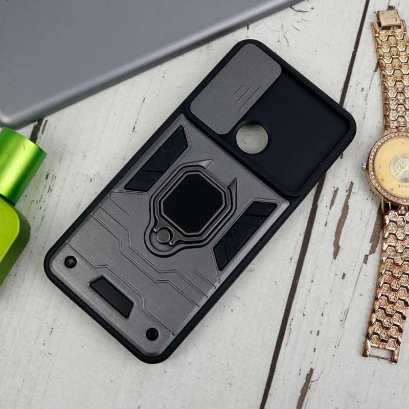 قاب ضد ضربه محافظ لنزدار کشویی هولدر دار بتمن Xiaomi Redmi Note 8
